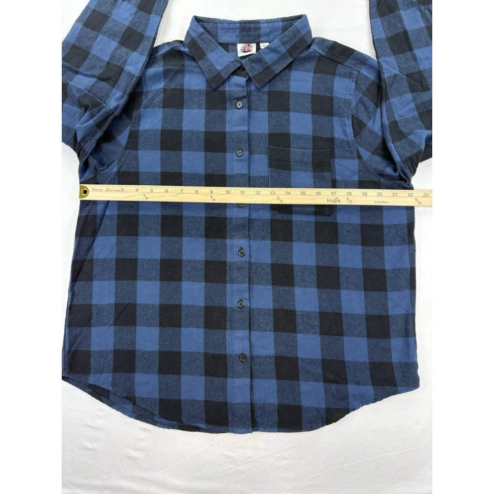 Grateful Dead Button Up Plaid Flannel Blue Medium 2022 - Picture 8 of 15